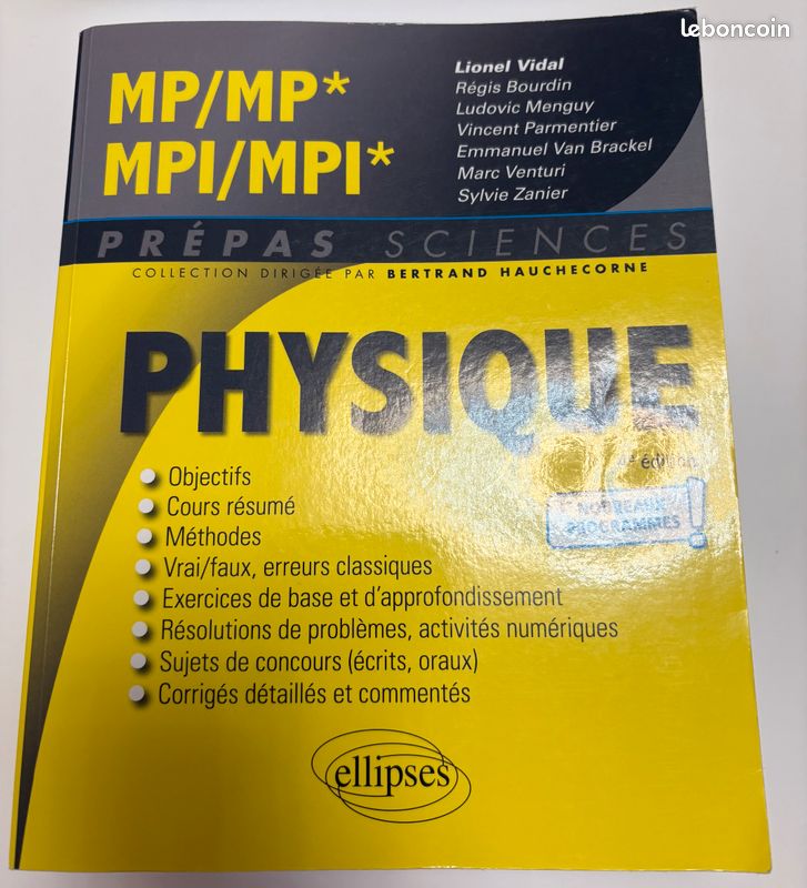 Manuel Prépas Physique MP/MPI (image 1)