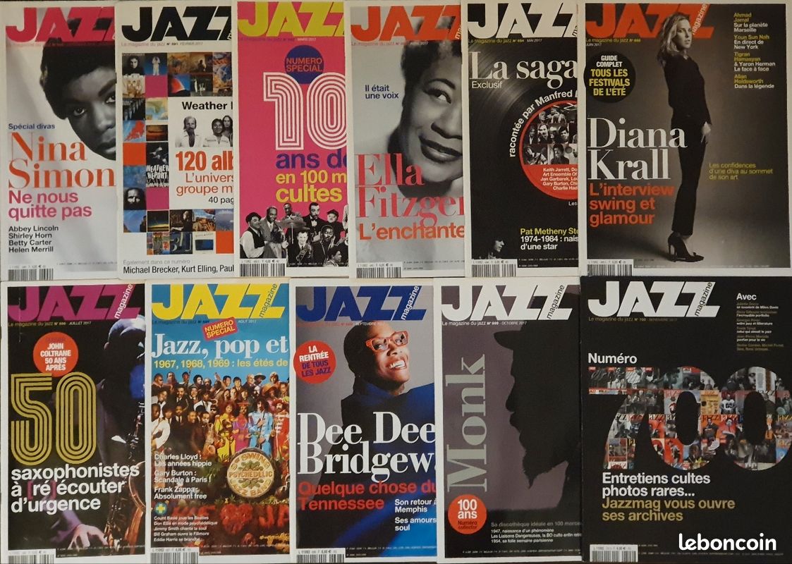 Lot revues JAZZ MAGAZINE décembre 2016 à novembre 2017 (image 1)