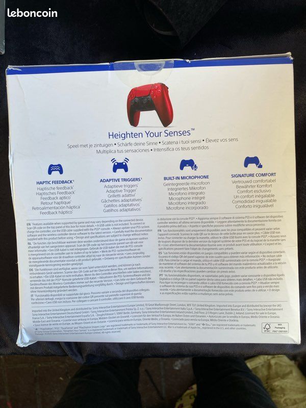 Manette Ps5 Dualsense Volcanic Red Neuve Originale (image 2)