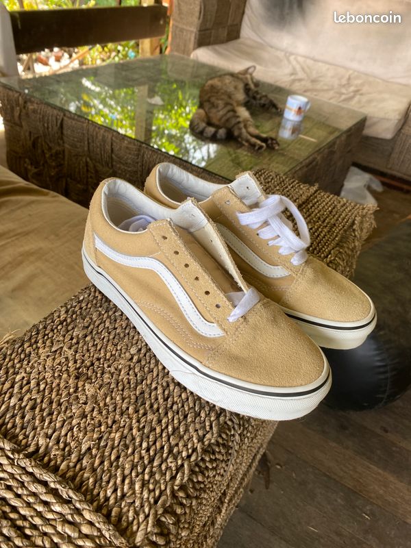 Suede Vans Era Femme Beige Vans Old Skool DX (California Souvenir)