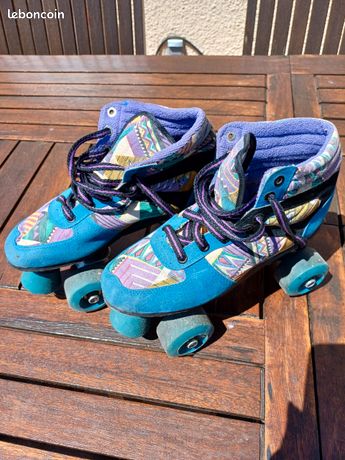 Patins à Roulettes Vintage XXtreme Années 90 - Taille Enfants 34-37 - Neuf
