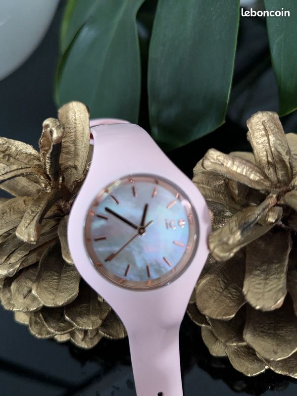 IceWatch Pearl Pink Montre Rose pour Femme avec Bracelet en