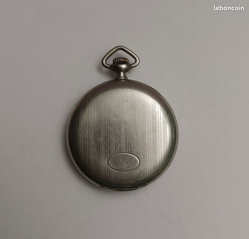 Montre Gousset Rivolia Mécanique 1880 En Argent Massif 4,5 Cm - Très Bon état, Fonctionnelle