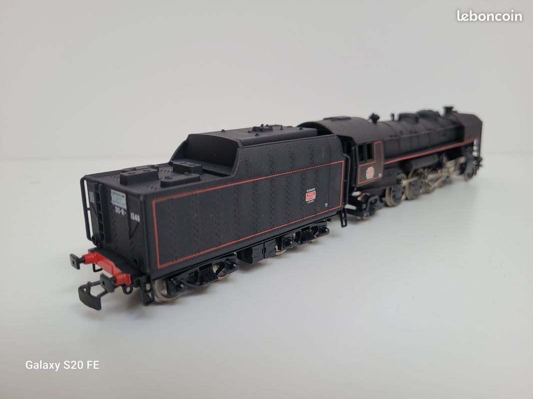 Train wagon N° 8273 Locomotive à vapeur 141 R 1246 dépot de Miramas Jouef Ho (image 11)