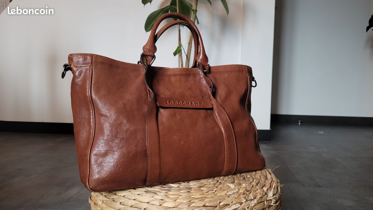 Sac à main Longchamp 3D Cognac (image 2)