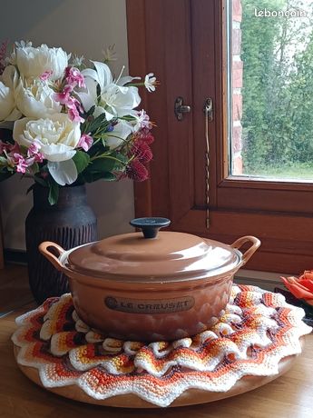 Französische Pfanne Le Creuset. Pfanne Alte Küche