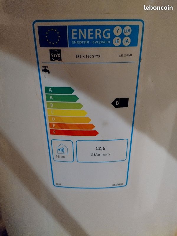 Vends ballon eau chaude gaz Styx 155l (image 2)