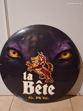 Cadre Publicitaire La Bête – Bière De Caractère – 56x77 Cm – Neuf Sous Scellé