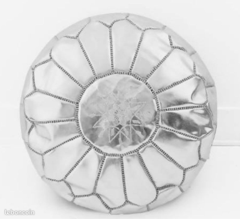 Pouf en Simili Cuir Marocain (image 5)