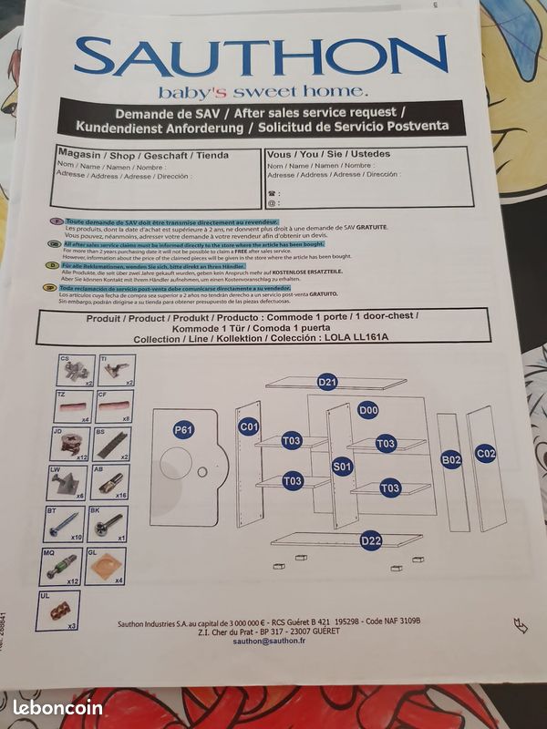 Meuble + table à langer (image 6)