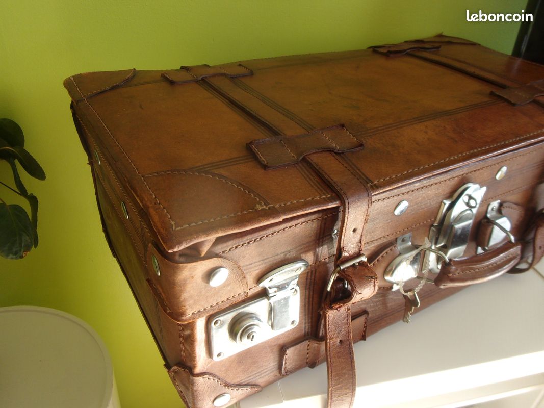 Valise vintage cuir (image 3)
