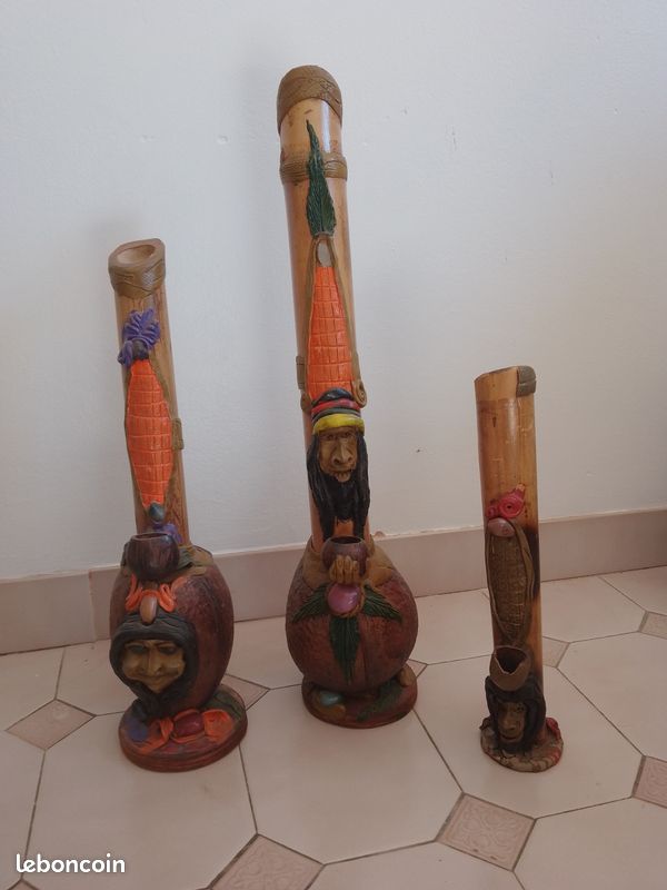 Pipe à eau bang en bambou (image 1)