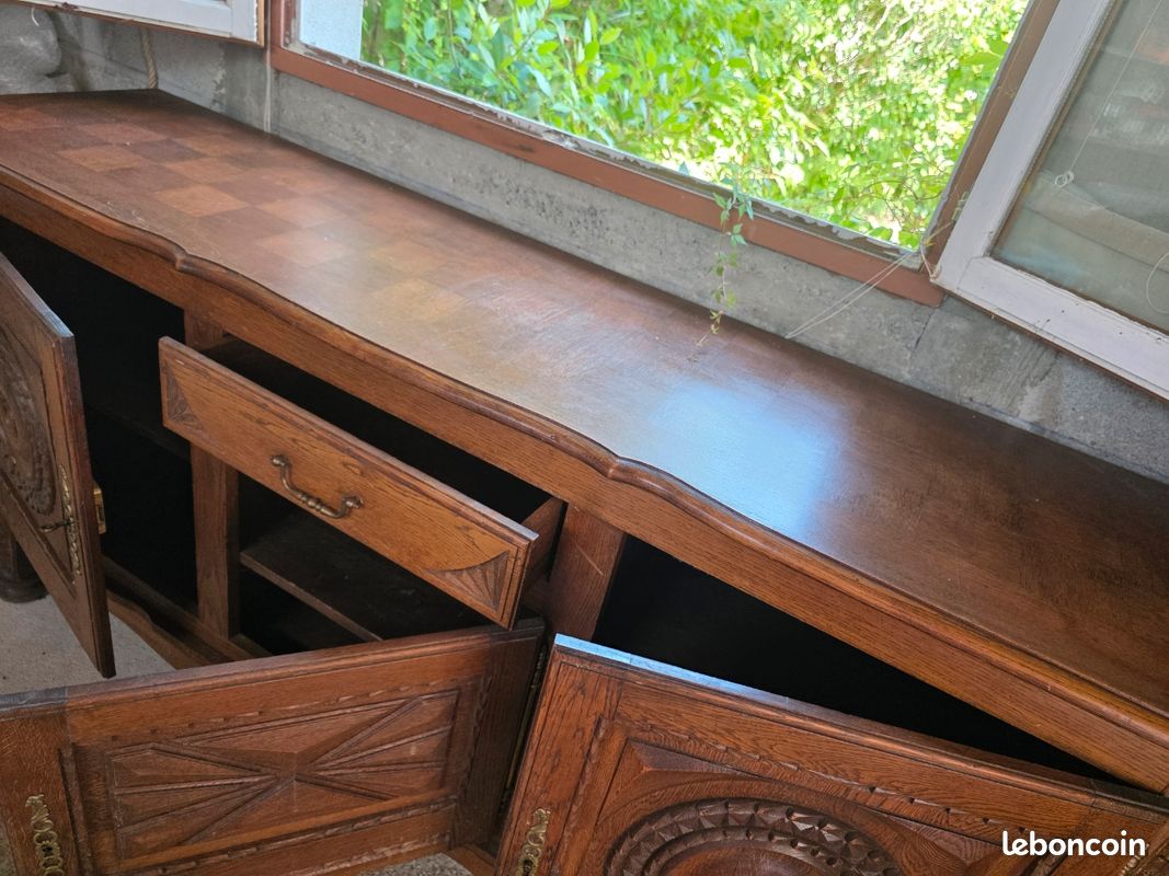 Buffet enfilade rustique bois massif (image 3)