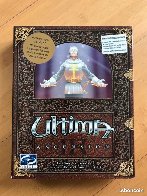 Ultima IX Ascension (Jeu PC vintage, Big Box,1999, Origin) (image 1)