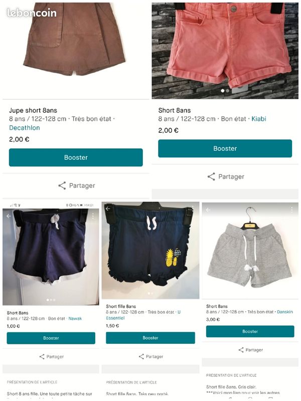 Lot vêtements fille 7-8ans (image 10)
