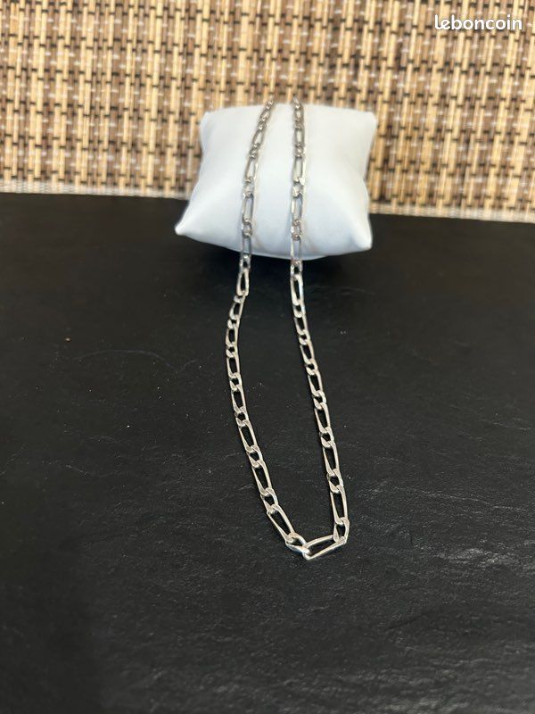 Chaîne maille cheval, plaqué or jaune, 55 cm - Manillon