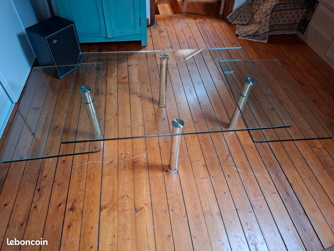 Table basse en verre (image 1)