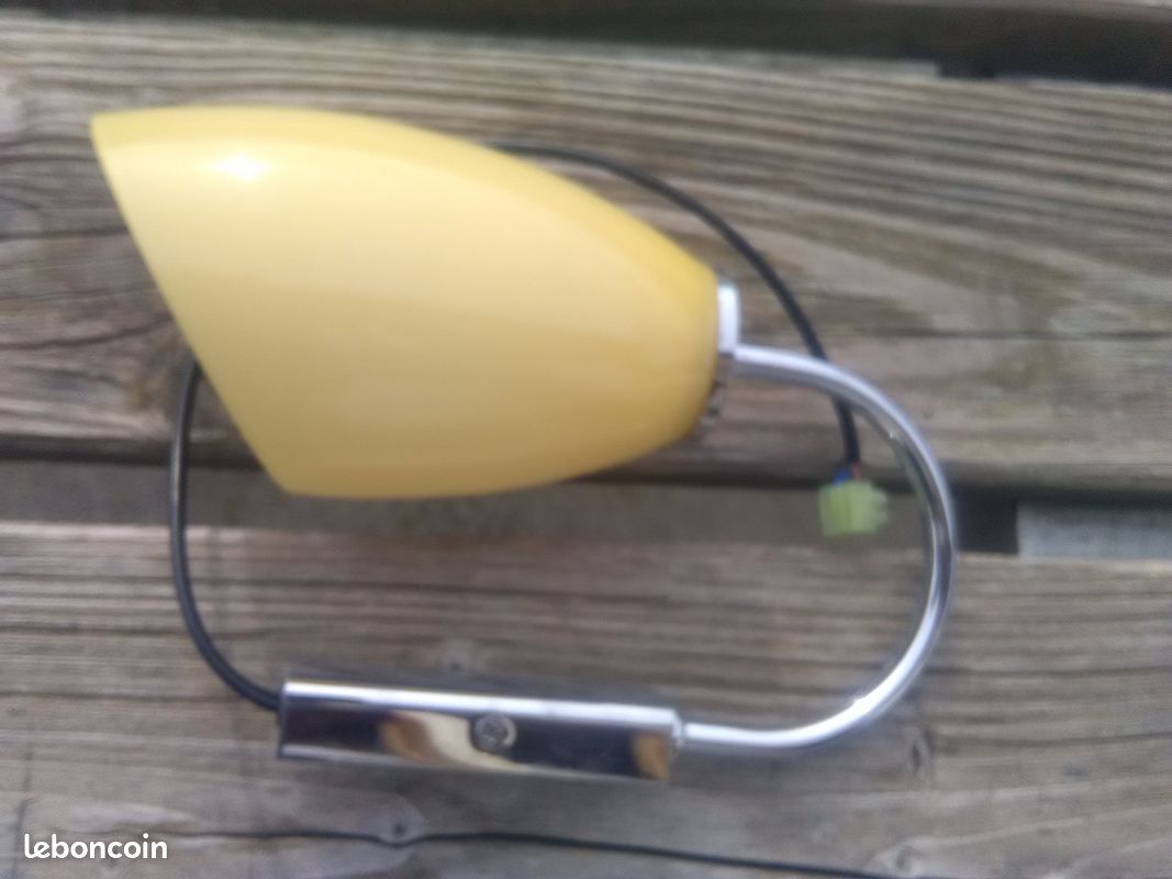 Ancien Pied De Lampe Pâte De Verre Jaune – Verrerie De Villers Nancy
