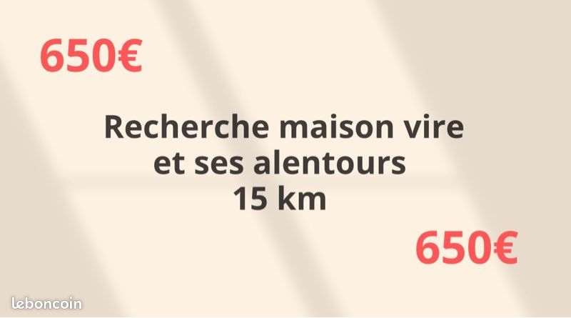 Maison 3 pièces 100 m² · à Vire Normandie · 100 m² · 650 €/mois