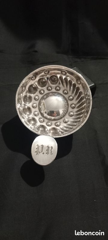 Christofle, tastevin en métal argenté, XXe siècle. - Lot 171