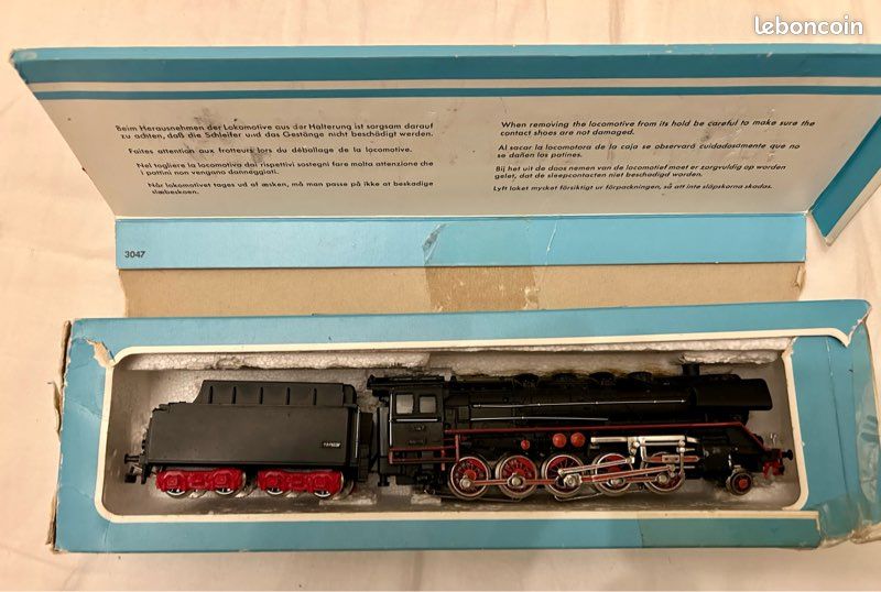Märklin H0 - Locomotive Vapeur DB 44690 Avec Tender Et Rails - Occasion