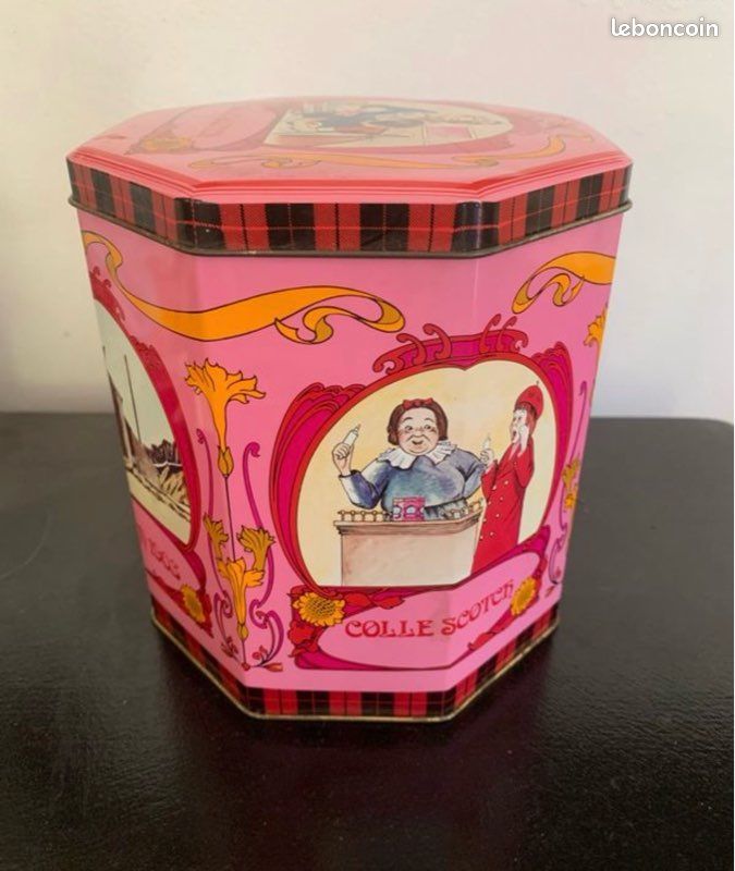 Boîte en fer rose SCOTCH (image 1)