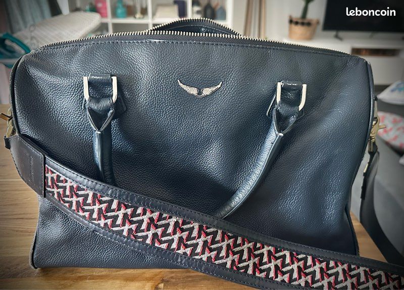 Sunny Medium Sac Zadig Et Voltaire Bleu Sac à Main Zadig Voltaire