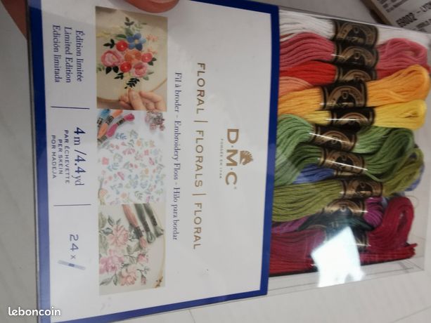 Assortiment Fils Mouliné DMC 117MC Coloris Floral - 24 Échevettes Pour Broderie Et Point De Croix