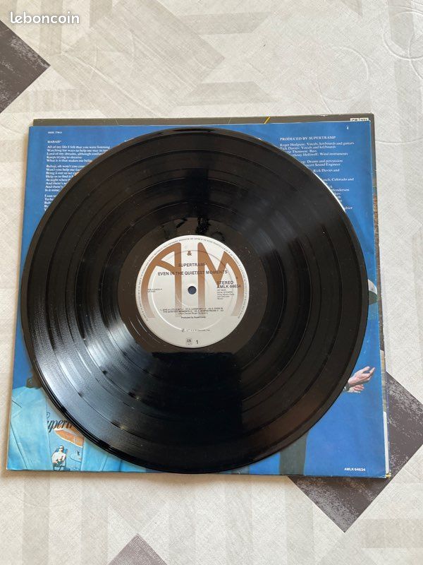 Disque 33 tours supertramp even in thé quietest moments (image 3)