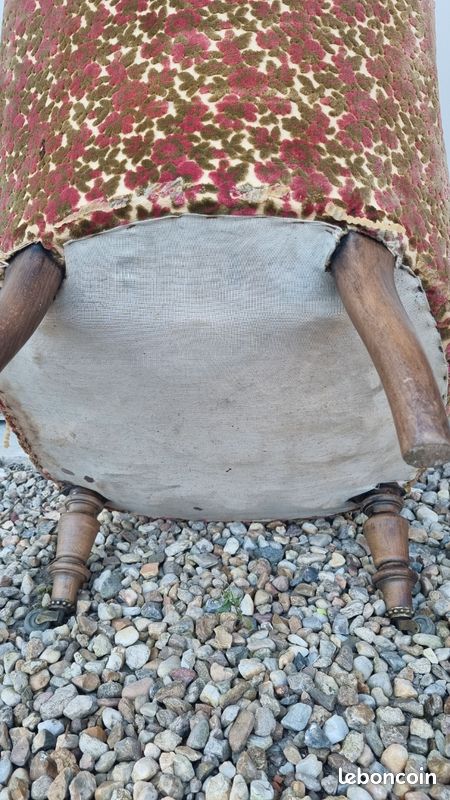 Fauteuil chauffeuse Napoléon 3 (image 4)