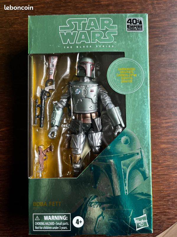 Figurine Boba Fett - Hasbro - Black Series Carbonized / Graphite (image 1)