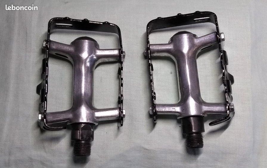 Paires de pédales vélo aluminium 9/16" - VTT VTC Ville Vintage Vélotaf (image 10)