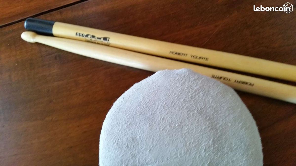 Tambourin et ses deux baguettes bois érable - NEUF (image 2)