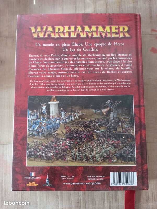 Livre Règles Warhammer Le Jeu Des Batailles Fantastiques 512