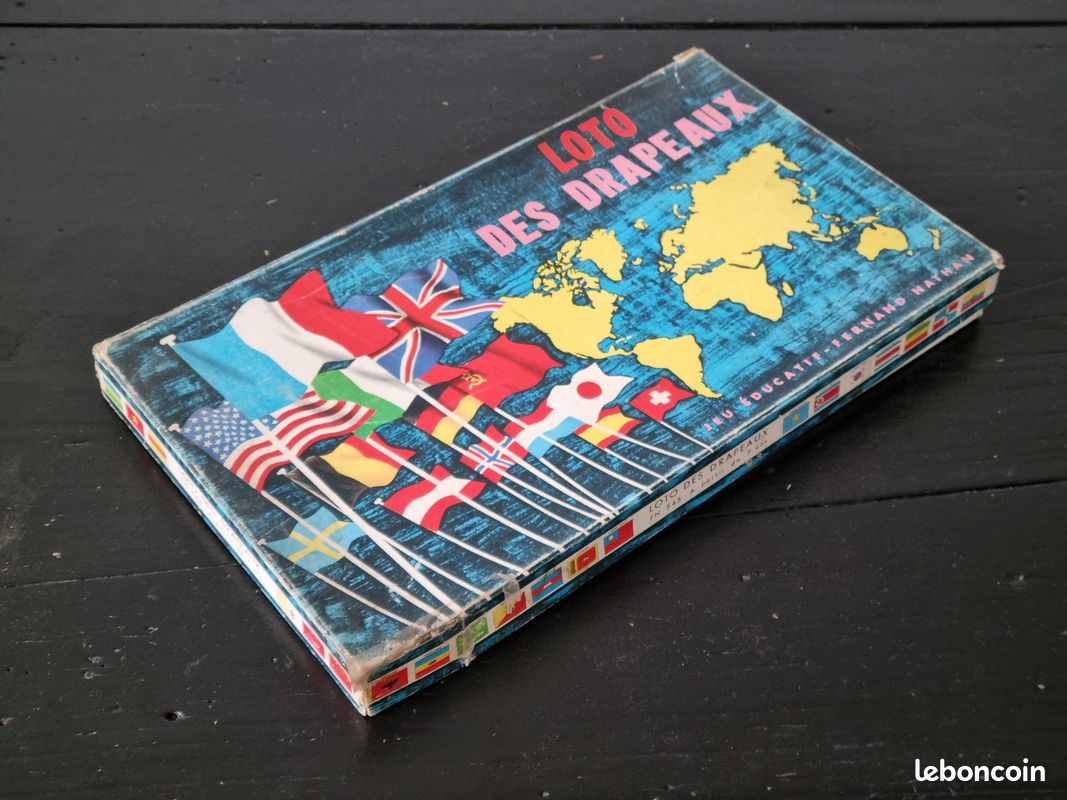 Ancien jeu de société Loto des Drapeaux par Fernand Nathan - Jeux & Jouets