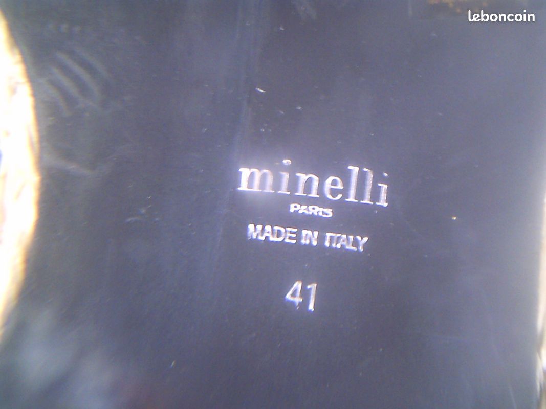 Sandales compensées en cuir Minelli (image 6)