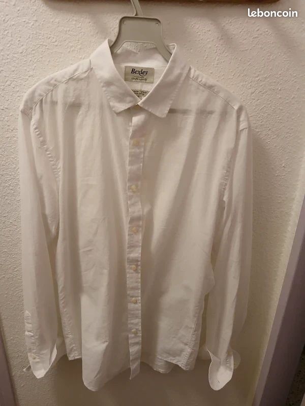 Chemise mélange coton/lin Bexley (image 2)