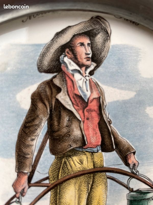 Assiette décorative : porteur d'eau (image 4)