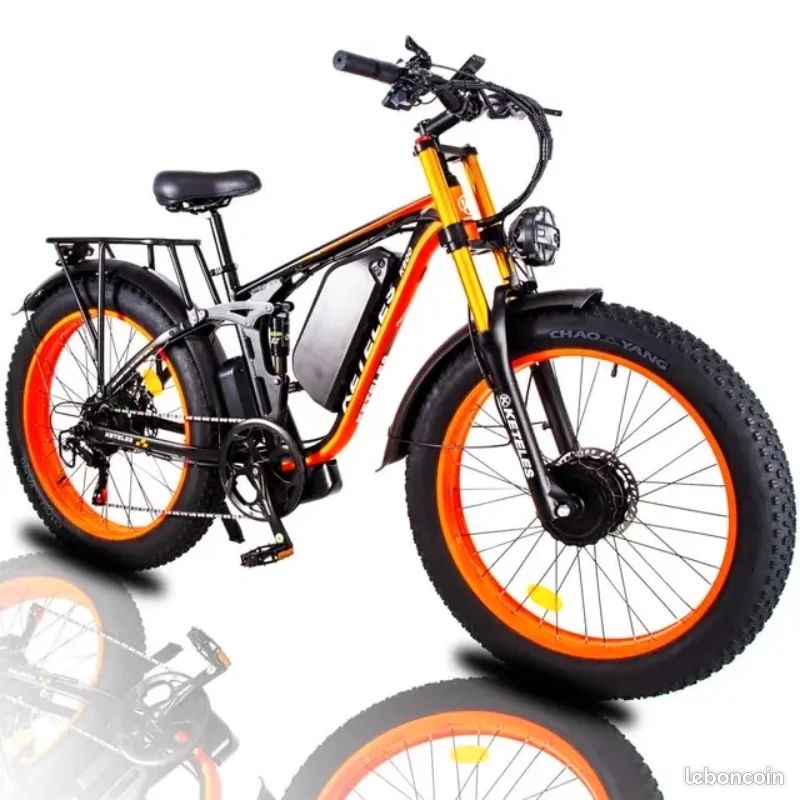 Vélo VTT fatbike Fat bike électrique double moteur 2000w (image 1)