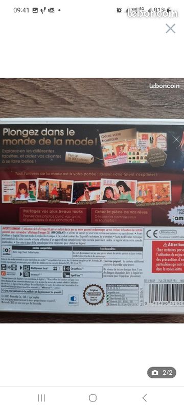 Jeu 3DS MAISON DU STYLE 2 (image 2)
