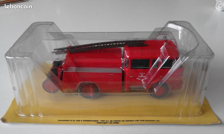 Camion De Pompiers Berliet GAK 20H2 échelle 1:43 - Modèle Réduit Métal Strasbourg, Neuf