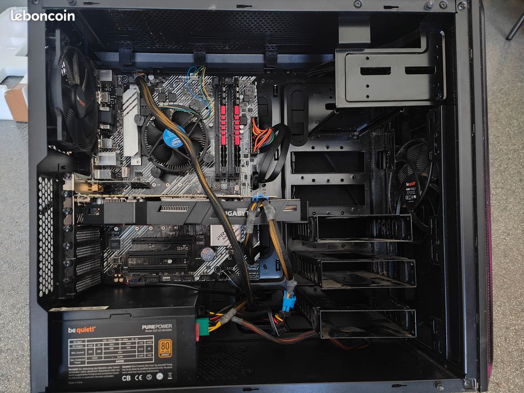 Tour PC Gaming Full HD i5 10400F GTX 1070 Ti 16 Go RAM (sans