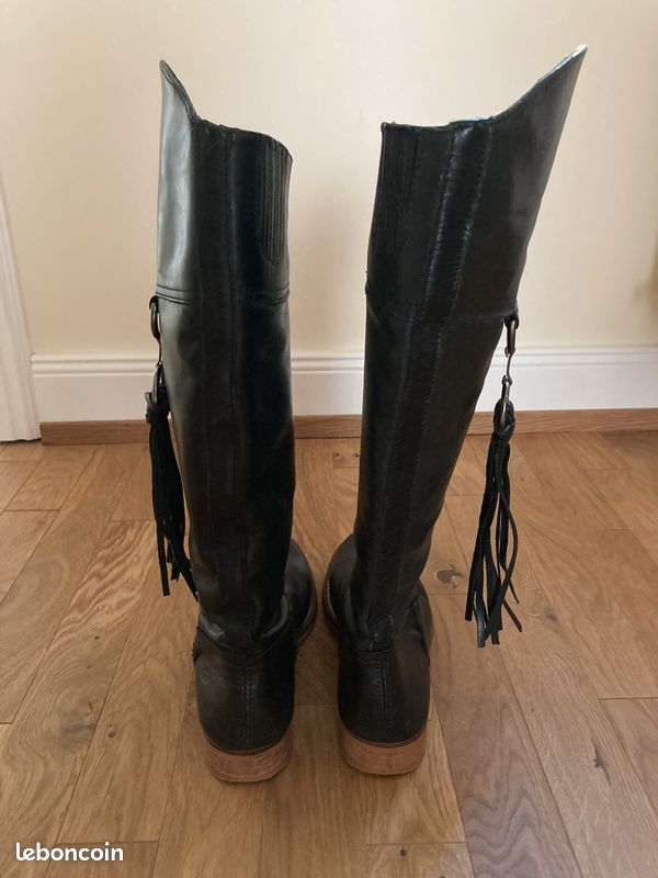 Bottes cavalières T37 Cuir noir (image 3)