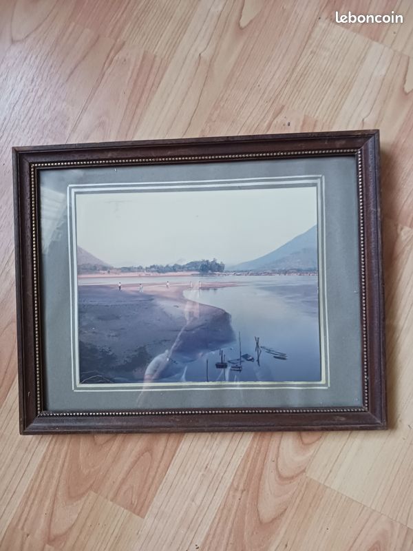 Cadre Photo En Bois Marron - 18x13 Cm - Neuf