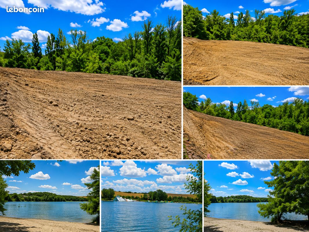 Rare à Nailloux PARTICULIERS vendent Terrain viabilisé prêt à construire dans un cadre idyllique · 97 000 €