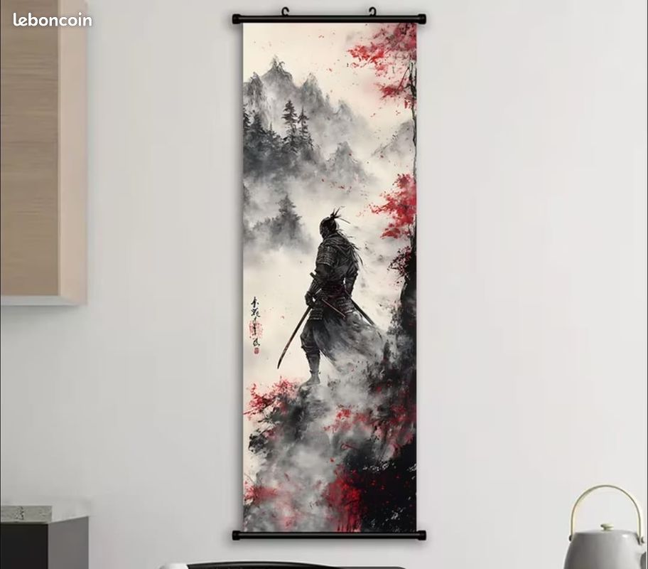 Toile d'art mural de Samouraï Original (image 1)