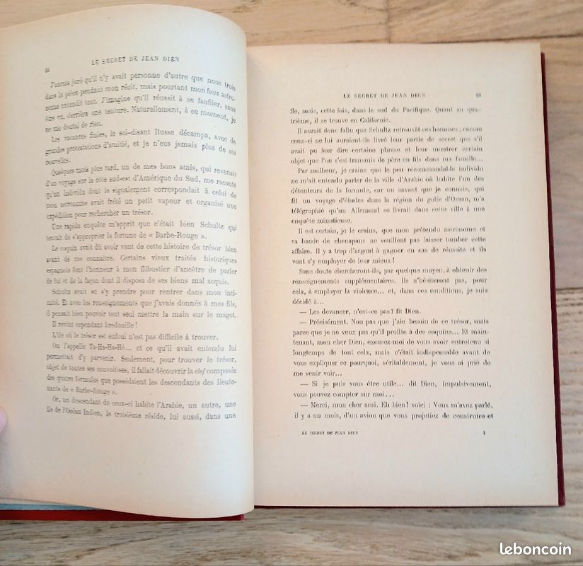 Livre Ancien " Le Secret de Jean Den" de J&J d'Agrève édition Gedalge 1923 (image 5)