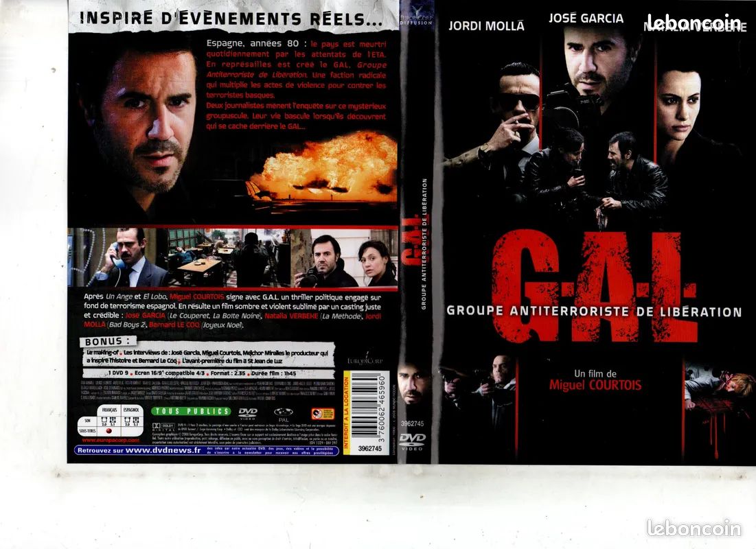 Policier/Action - G.A.L Groupe Antiterroristes de Libération 2008 José Garcia Neuf (image 1)