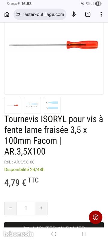 Tournevis facom (image 2)