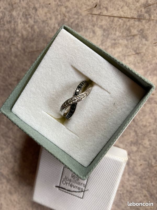 Bague En Argent Massif 925 - Taille 52 - Poinçonné - Occasion